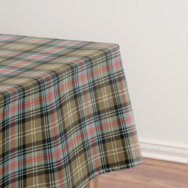 Clan Sutherland Ancient Tartan Tablecloth (In Situ)