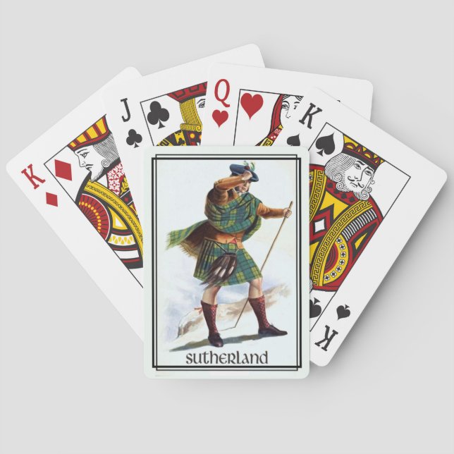 Clan Sutherland Classic Scotland Bicycle Deck Playing Cards (Back)