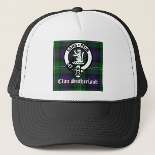 Clan Sutherland Crest & Tartan Trucker Hat