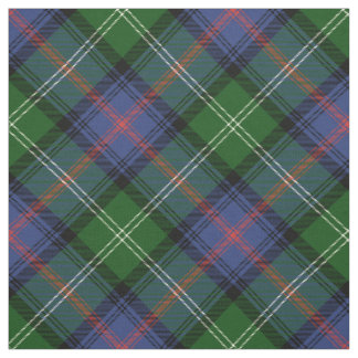 Clan Sutherland Tartan - large diagonal pattern Fabric