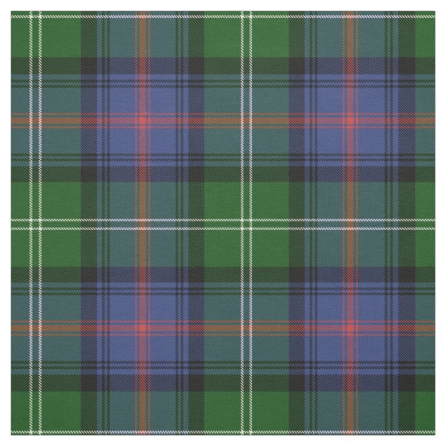 Clan Sutherland Tartan - large pattern Fabric (Swatch)