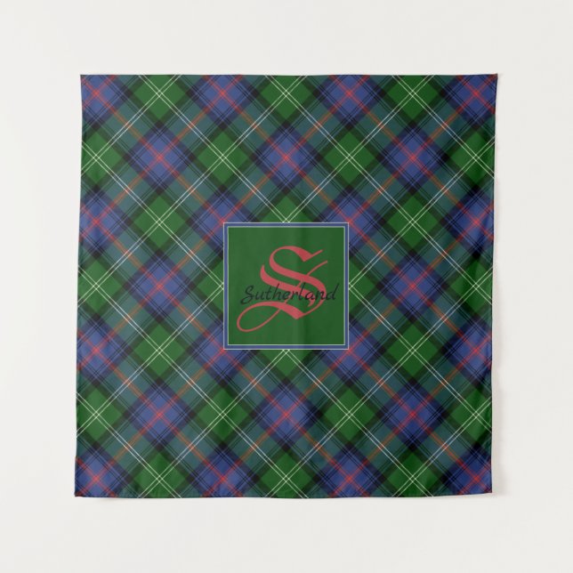 Clan Sutherland Tartan Tapestry (Front)