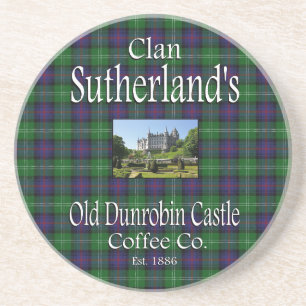 Clan Sutherland's Old Dunrobin Castle Coffee Co. Coaster