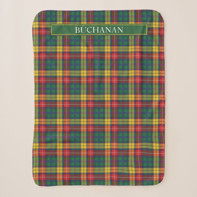 Clan Tartan personnalisé Buchanan Plaid Holiday (Devant)
