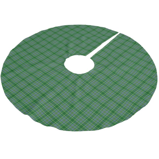 Clan Taylor Tartan Brushed Polyester Tree Skirt (Angled)