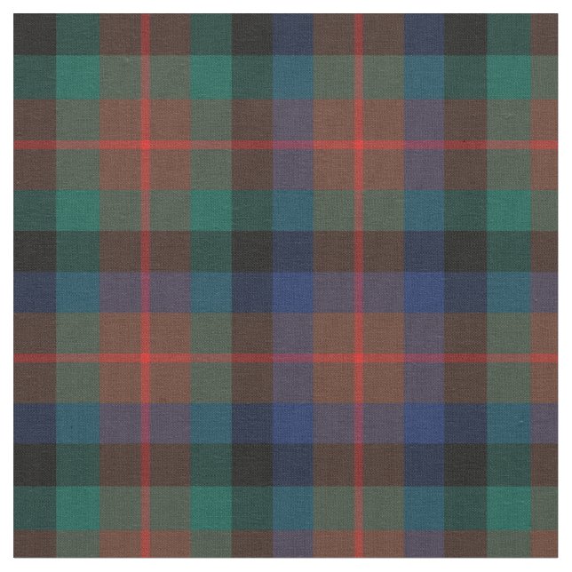 Clan Tennant Tartan Fabric (Close Up)
