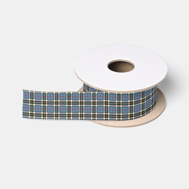 Clan Thompson Blue Dress Tartan Satin Ribbon (Spool)