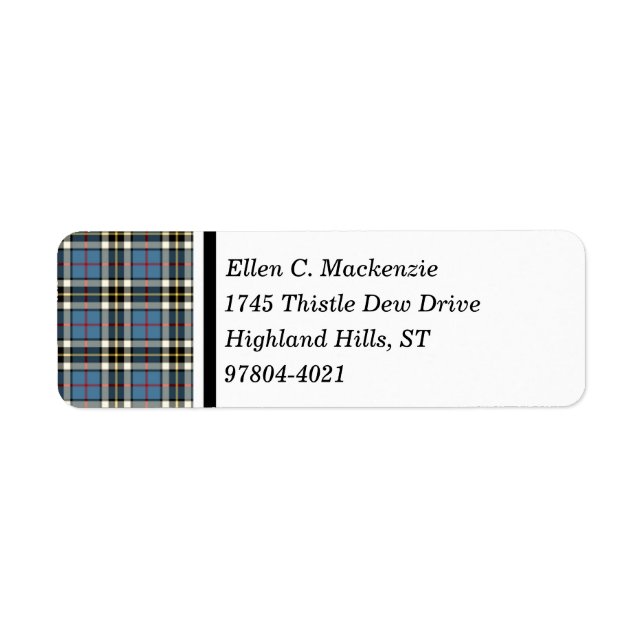 Clan Thompson Robe Bleue Tartan (Devant)