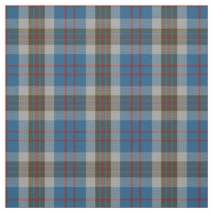 Clan Thompson Scottish Blue Tartan Plaid Fabric