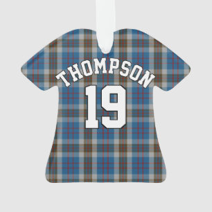 Clan Thompson Tartan Christmas Jersey Ornament