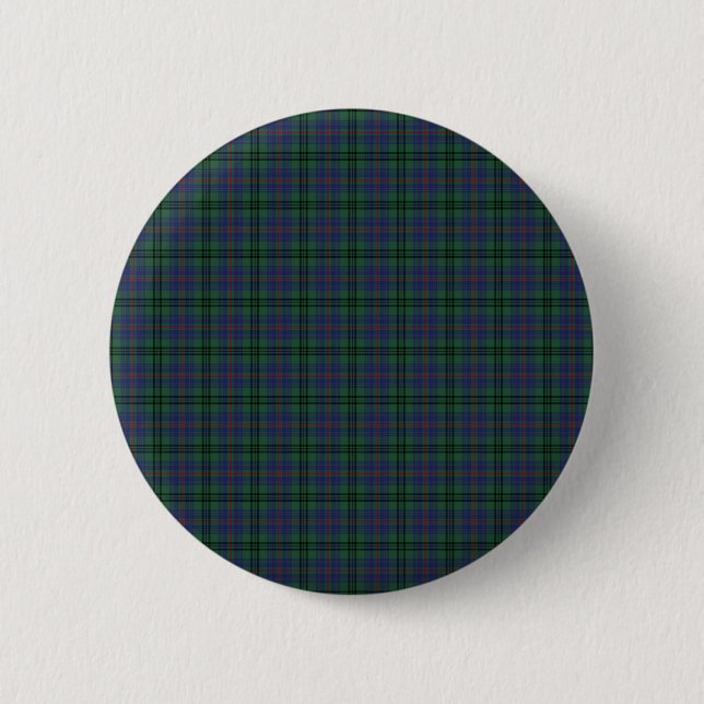 Clan Walker Tartan 2 Inch Round Button (Front)