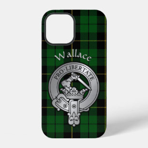 Clan Wallace Crest & Hunting Tartan iPhone 12 Case