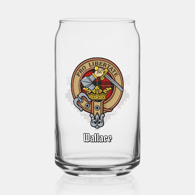 Clan Wallace Crest sur Tartan (Recto)
