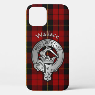 Clan Wallace Crest & Tartan iPhone 12 Case