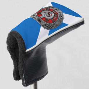 Clan Wallace Crest & Tartan Knot Golf Head Cover