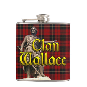 Clan Wallace Scottish Freedom Hip Flask