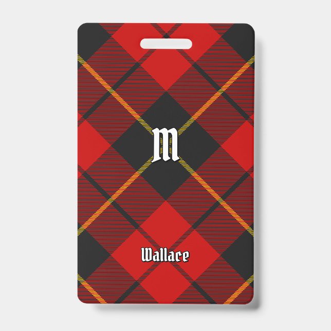 Clan Wallace Tartan Badge (Front)
