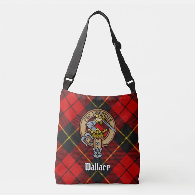 Clan Wallace Tartan Crossbody Sac (Devant)