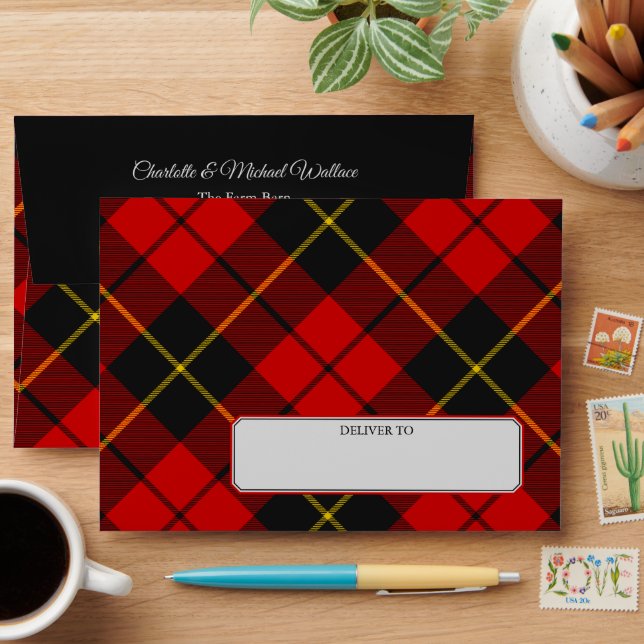 Clan Wallace Tartan Envelope (Desk)