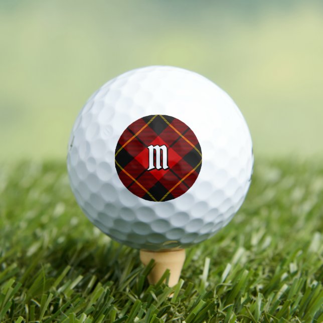 Clan Wallace Tartan Golf Balls (Insitu Tee)