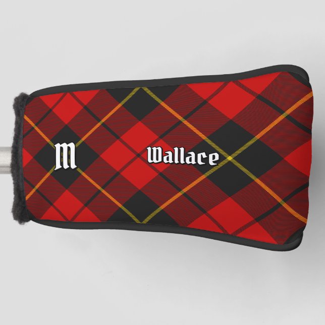 Clan Wallace Tartan Golf Head Cover (Front)