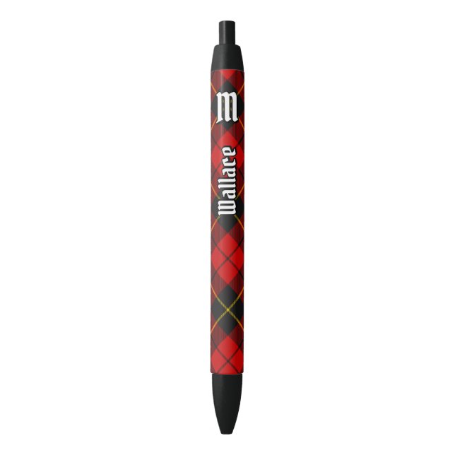 Clan Wallace Tartan Ink Pen (Front Vertical)