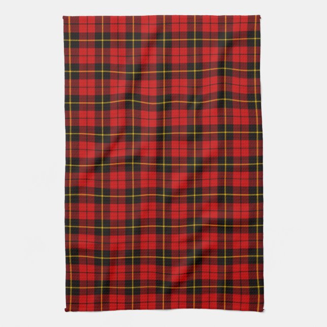 Clan Wallace Tartan Kitchen Towel (Vertical)