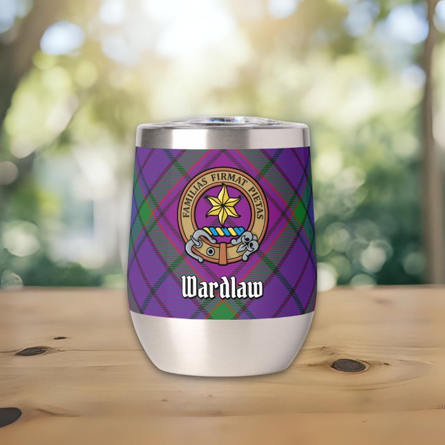 Clan Wardlaw Crest over Tartan (Creator Uploaded)
