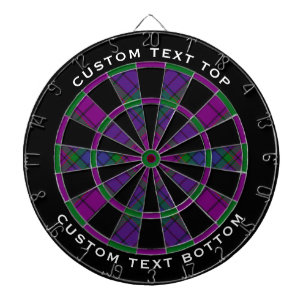 Clan Wardlaw Tartan Dartboard