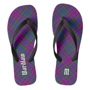 Clan Wardlaw Tartan Flip Flops