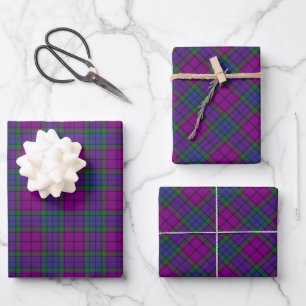 Clan Wardlaw Tartan Wrapping Paper Sheet