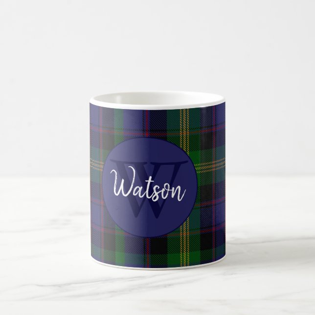 Clan Watson Monogrammed  Coffee Mug (Center)