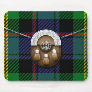 Clan Watson Tartan And Sporran Mouse Pad