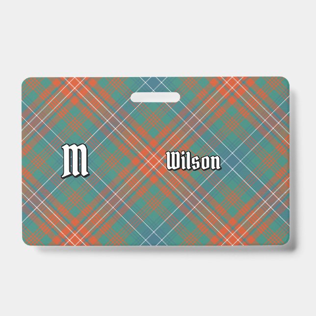 Clan Wilson Ancient Tartan Badge (Front)