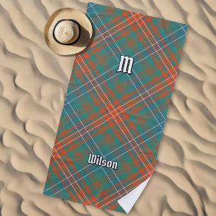 Clan Wilson Ancient Tartan Beach Towel