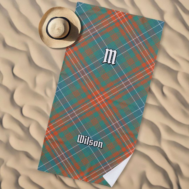 Clan Wilson Ancient Tartan Beach Towel (Creator Uploaded)