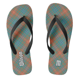 Clan Wilson Ancient Tartan Flip Flops
