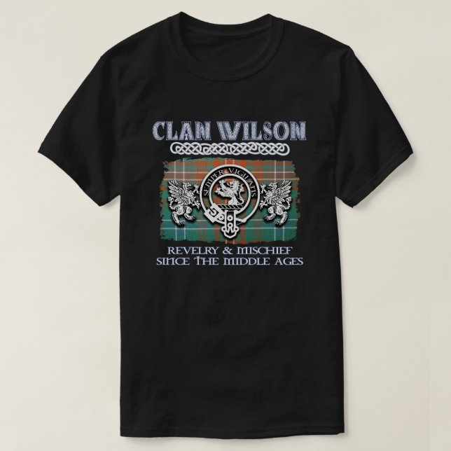 Clan Wilson crest Scottish clans Scottish surname T-Shirt (Design Front)