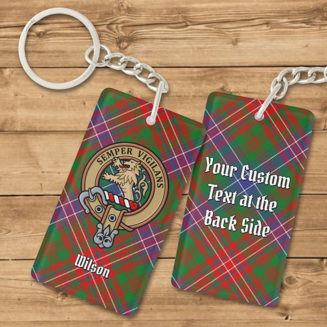 Clan Wilson Crest sur Tartan moderne (Créateur téléchargé)