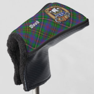 Clan Wood Crest over Tartan Golf Head Cover