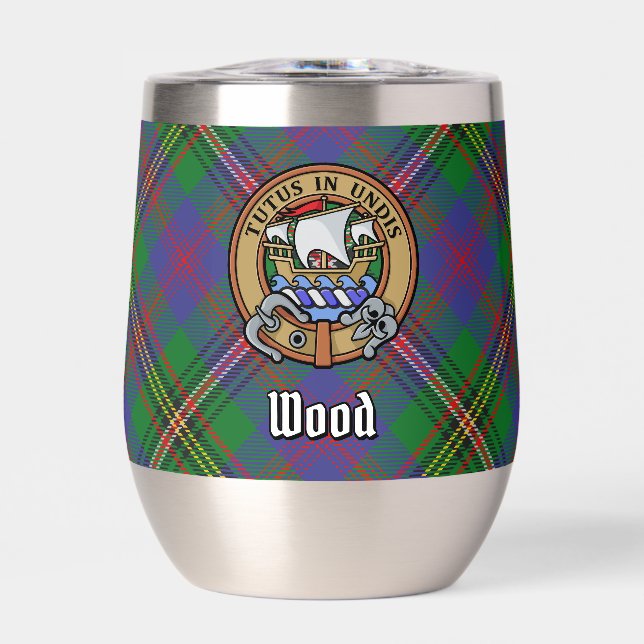 Clan Wood Crest sur Tartan (Avant)