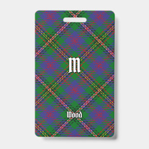 Clan Wood Tartan Badge