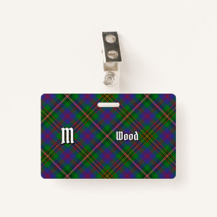Clan Wood Tartan Badge