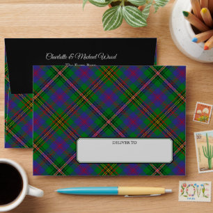 Clan Wood Tartan Envelope