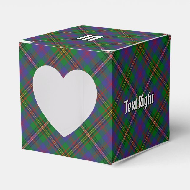Clan Wood Tartan Favor Box (Front Side)