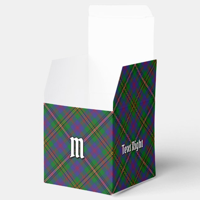 Clan Wood Tartan Favor Box (Opened)