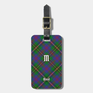 Clan Wood Tartan Luggage Tag