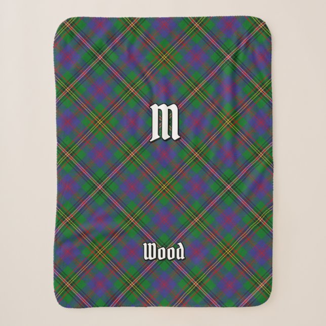 Clan Wood Tartan Sherpa Blanket (Front)