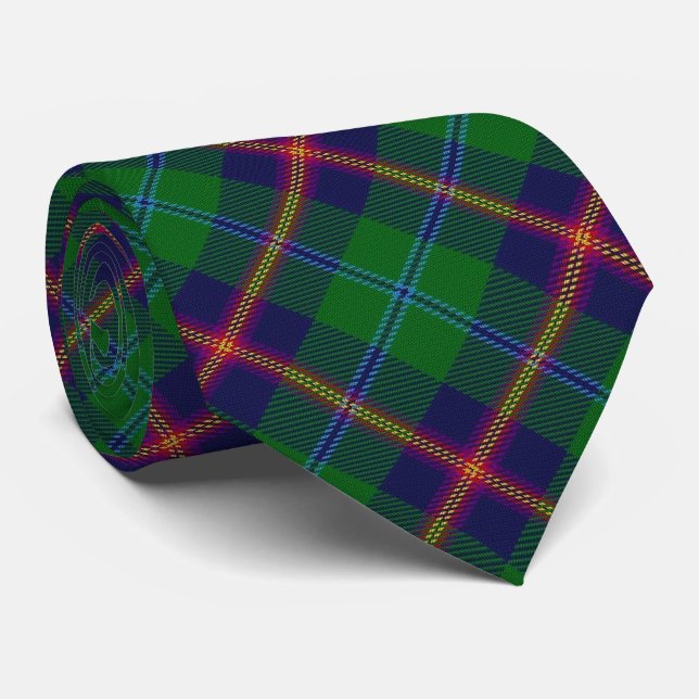 Clan Young Letter Y Monogram Tartan Tie (Rolled)