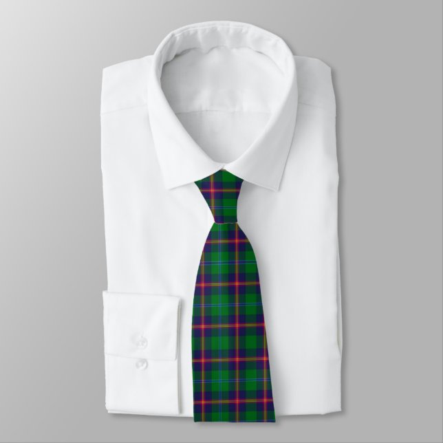 Clan Young Tartan Plaid  Tie (Tied)